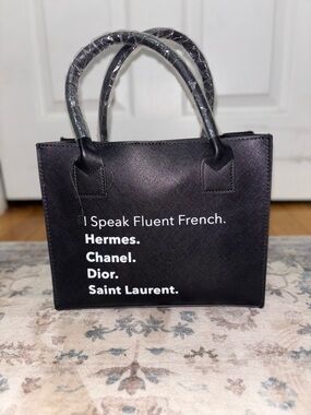 Black Vegan Leather Purse